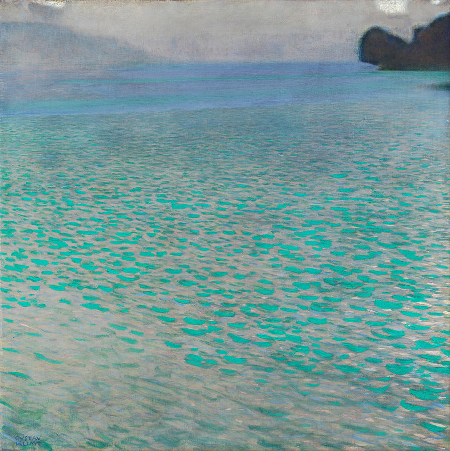 Attersee #8 Painting by Gustav Klimt