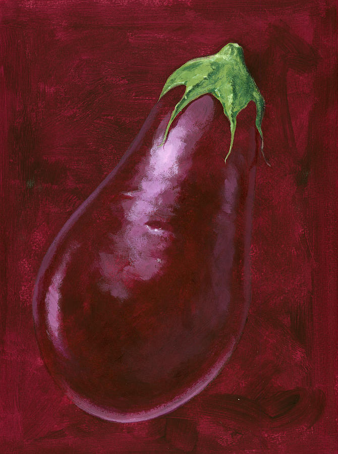 Still Life Painting - Aubergine by MGL Meiklejohn Graphics Licensing
