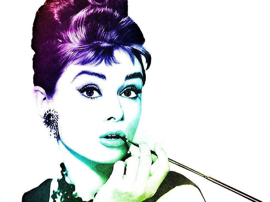 Audrey Hepburn Digital Art by Marianna Mills