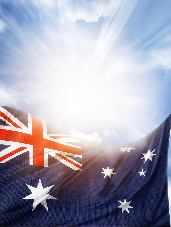 Summer Photograph - Australian flag #2 by Les Cunliffe