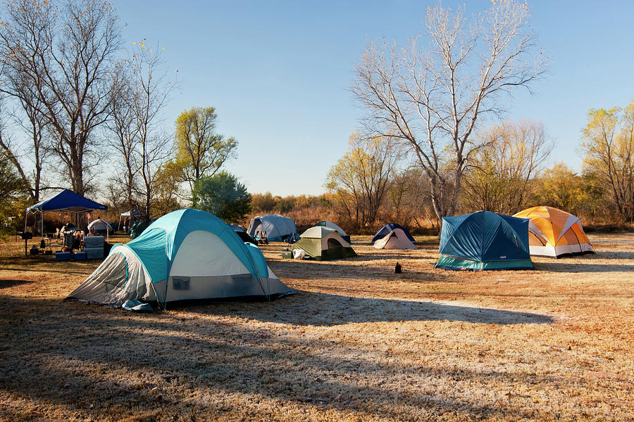 Autumn Camping At Copper Breaks State #2 Photograph by Larry Ditto