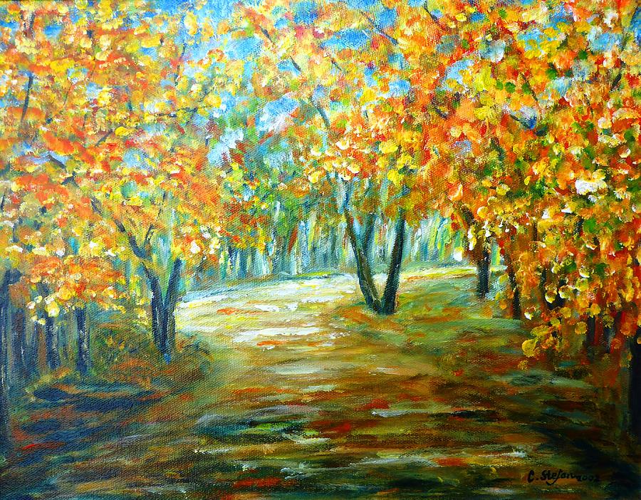 Autumn #3 Painting by Cristina Stefan