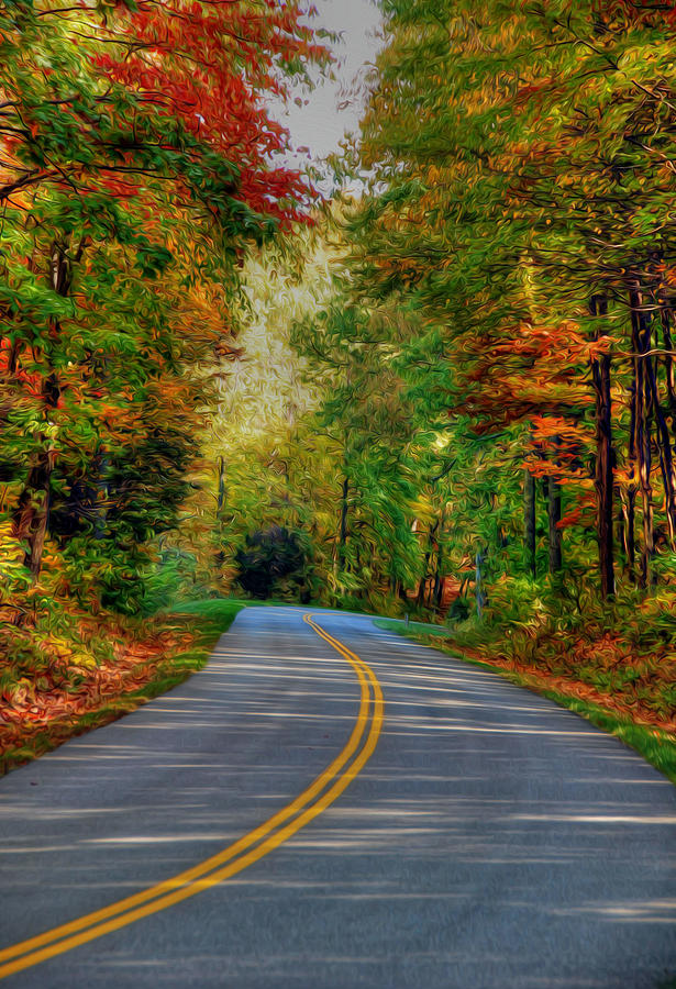 Autumn Drive #2 Digital Art by Kelvin Booker