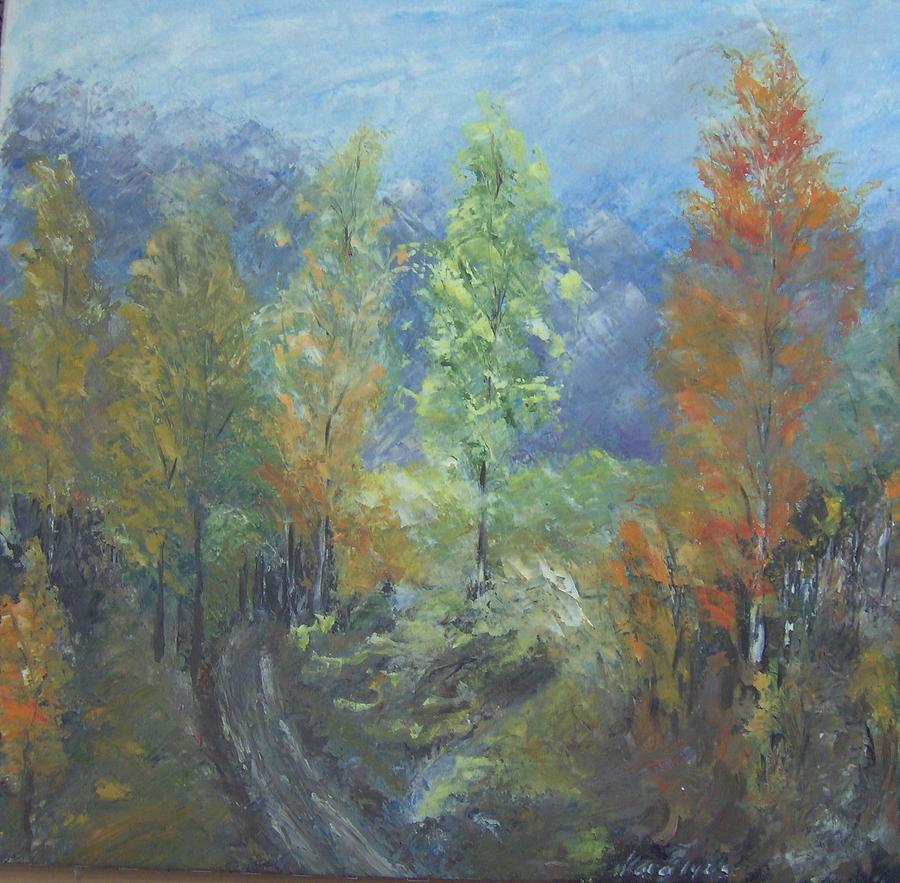 Autumn Painting By Maria Karalyos Fine Art America