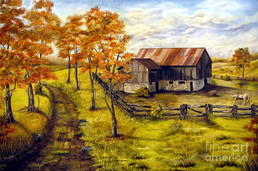 Autumn Shadows Painting by AMD Dickinson