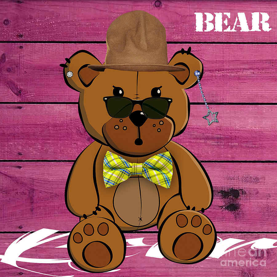 Jungle Mixed Media - Baby Bear Collection #2 by Marvin Blaine