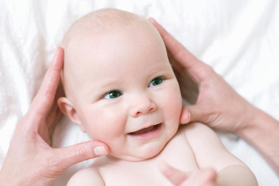 Baby Massage Photograph by Ian Hooton/science Photo Library Pixels