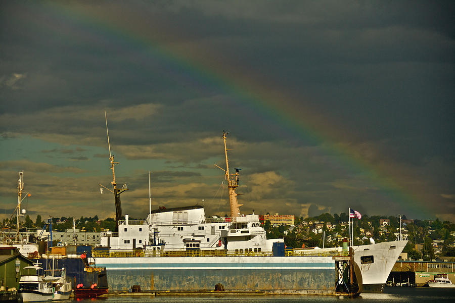 Ballard Rainbow #2 Photograph by Steven Lapkin