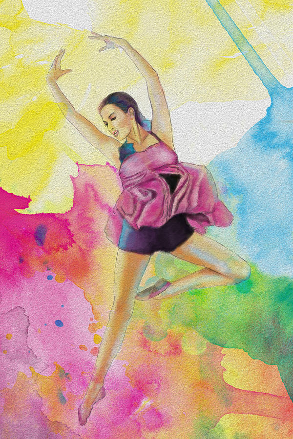 Catf Painting - Ballet Dancer #2 by Corporate Art Task Force