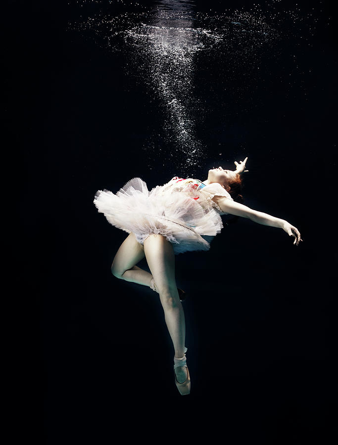 Ballet Dancer Underwater #2 Photograph by Henrik Sorensen