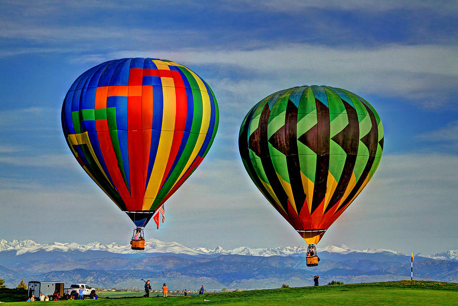 2 Balloons Photograph by Scott Mahon