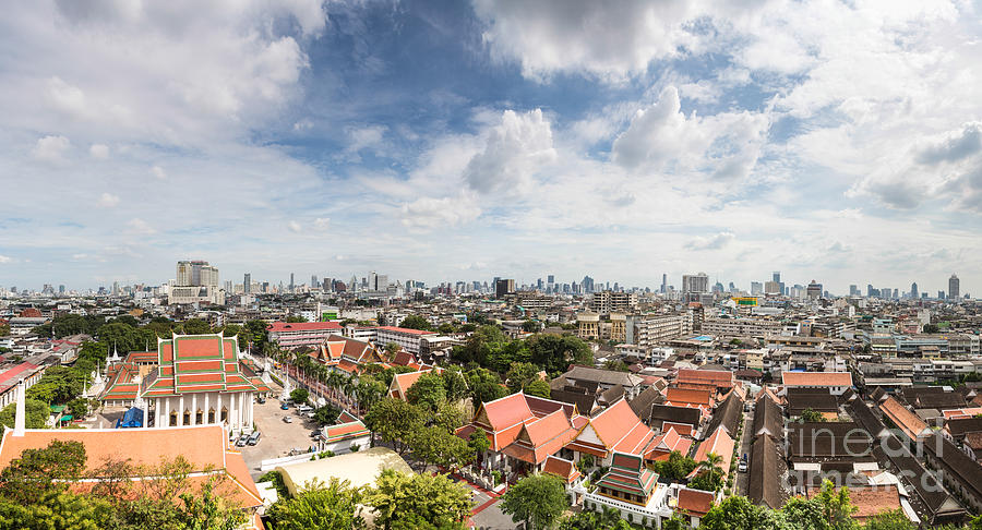 Bangkok panorama #2 Photograph by Didier Marti