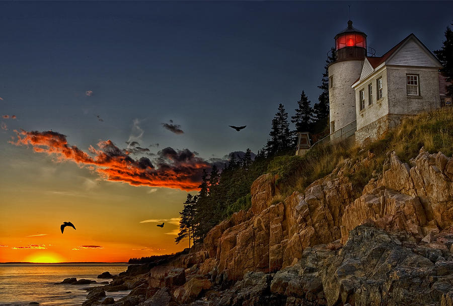 Bar Harbor Maine Sunset by Mountain Dreams