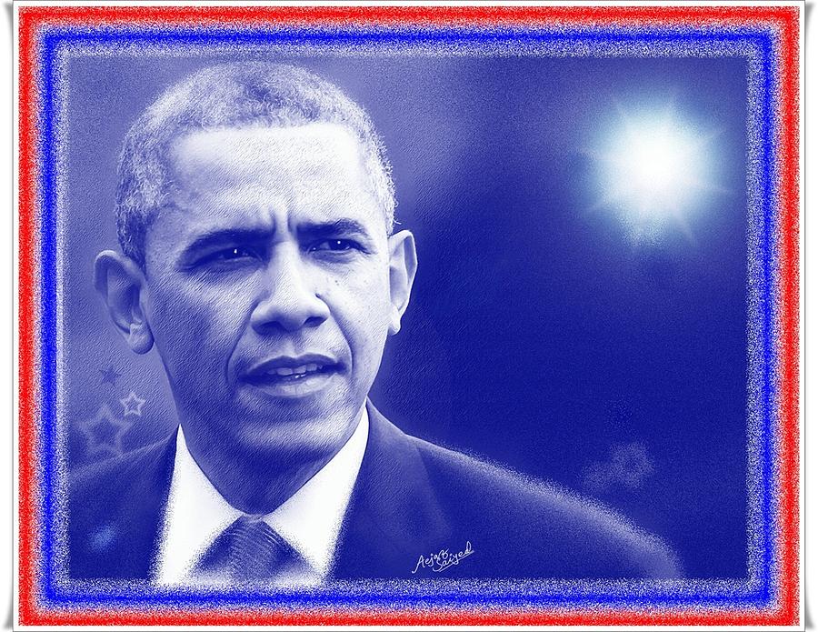 Barack Obama #2 Digital Art by Aejaz Saiyed - Pixels