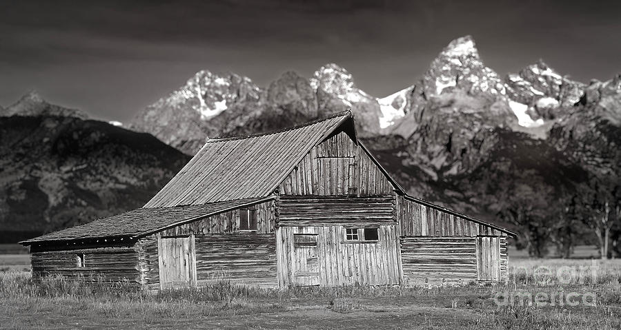 Barn and Tetons #2 Photograph by Jerry Fornarotto