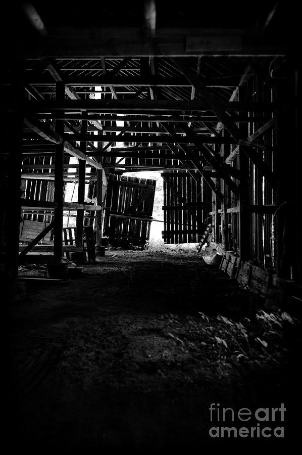 Barn Photograph - Tobacco Barn Interior by HD Connelly