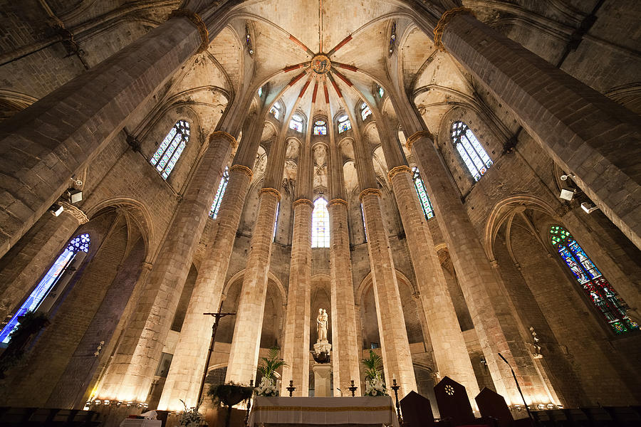 Basilica of Santa Maria del Mar in Barcelona #2 Photograph by Artur Bogacki