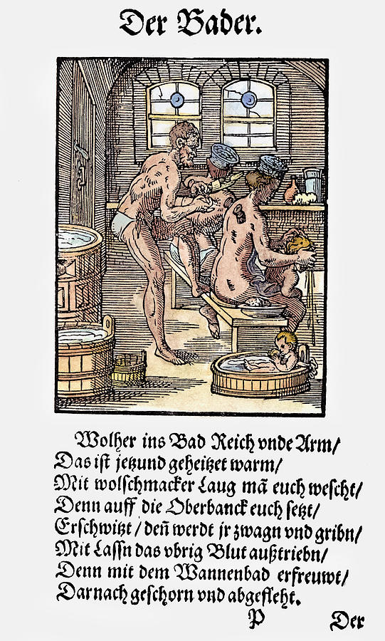 Hat Painting - Bathhouse Proprietor, 1568 #2 by Granger