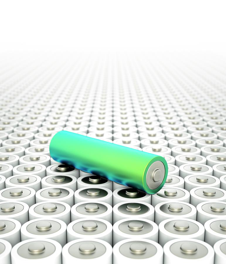Battery Array And Single Supercapacitor #2 Photograph by David Parker/science Photo Library