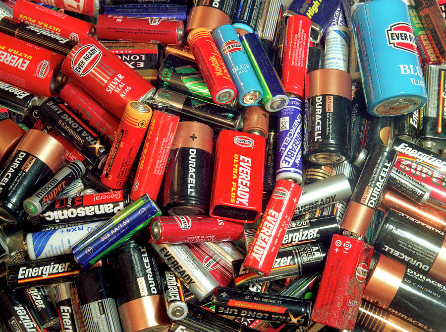 Battery Recycling #2 Photograph by Robert Brook/science Photo Library