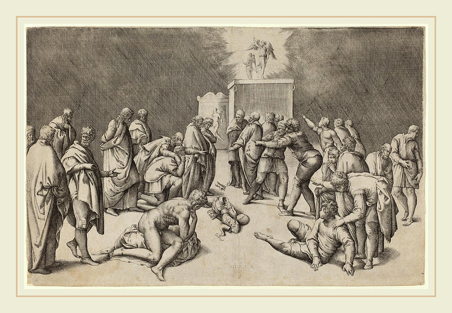 Italian Drawing - Battista Franco Italian, Probably 1498-1561 by Litz Collection Italian Drawing - Battista Franco Italian, Probably 1498-1561 by Litz Collection