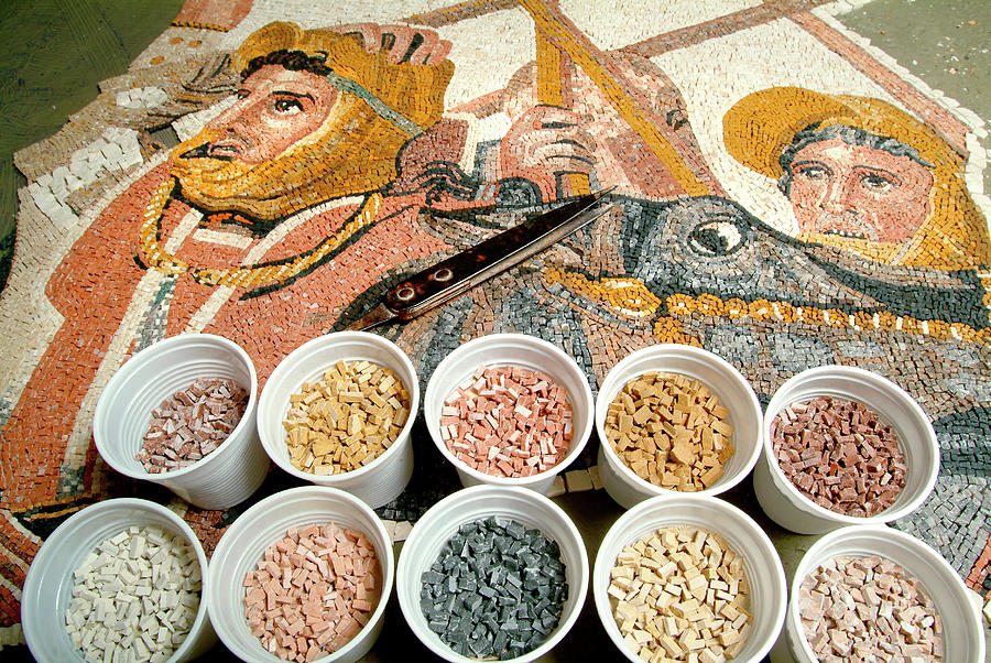 Battle Of Issus Mosaic Reconstruction #2 Photograph by Pasquale Sorrentino/science Photo Library