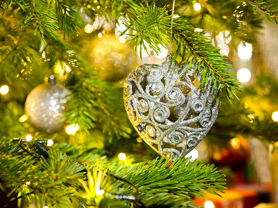 Holiday Photograph - Bauble in a Christmas tree  #2 by U Schade