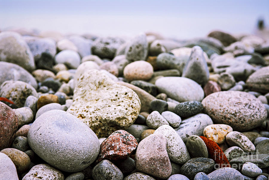 Beach pebbles 2 Photograph by Elena Elisseeva