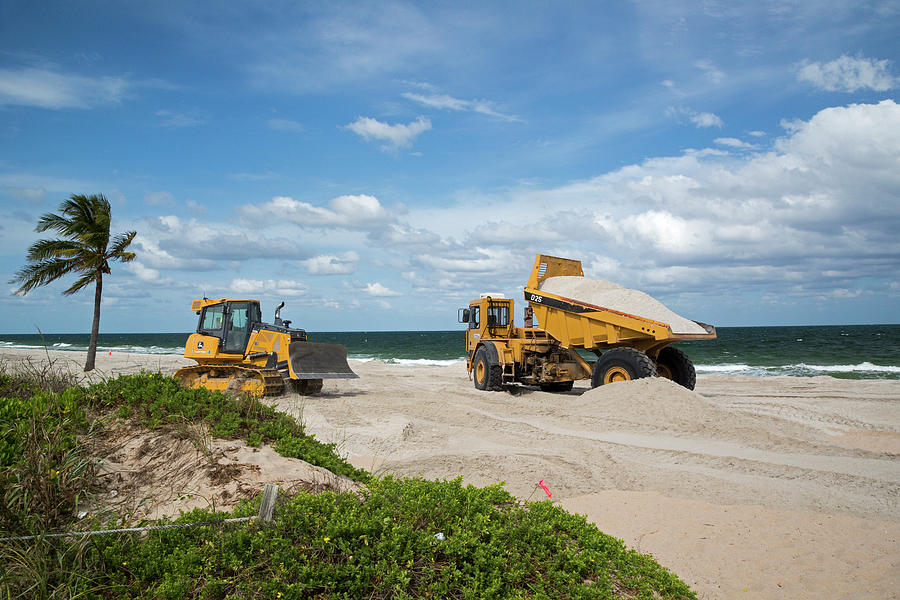 Beach Restoration Project #2 Photograph by Jim West/science Photo Library