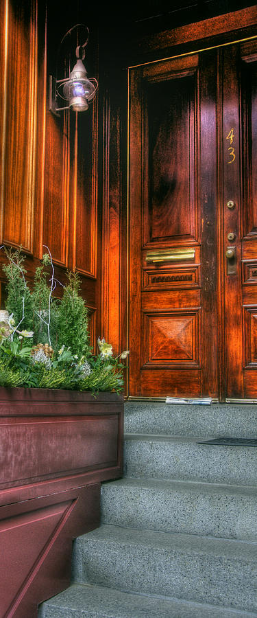 Boston Photograph - Beacon Hill Doorways #2 by Joann Vitali