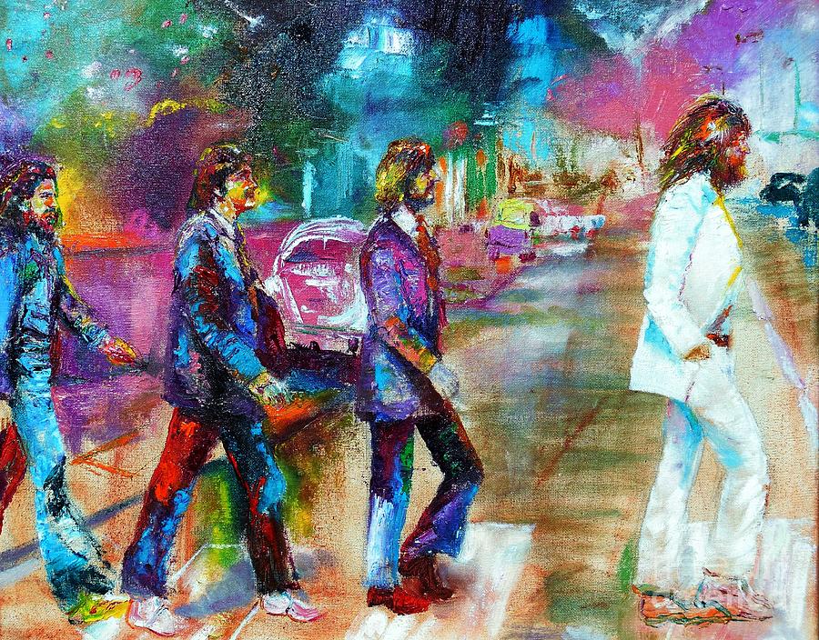 Beatles Abbey Road #2 Painting by Leland Castro