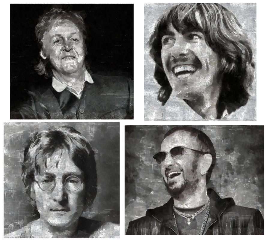 Paul Mccartney Digital Art - Beatles #2 by Galeria Trompiz