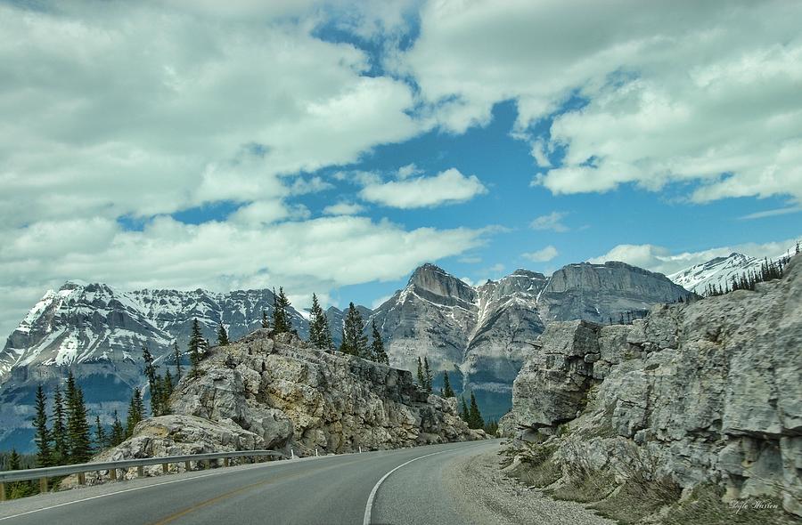 Driving Through Banff Photograph by Dyle   Warren