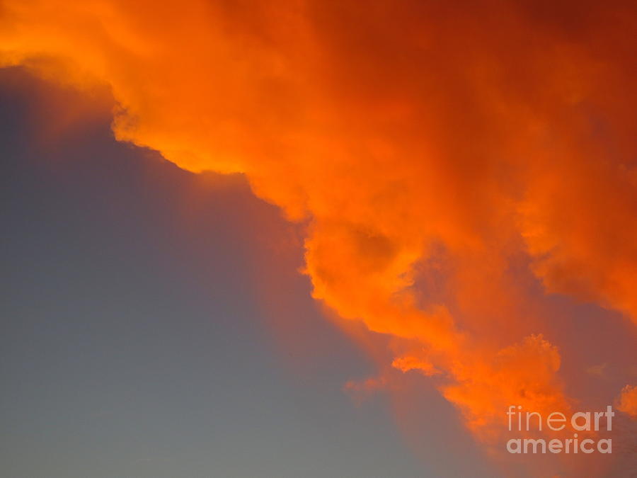 Beautiful Golden Sunset Clouds. #2 Photograph by Robert Birkenes