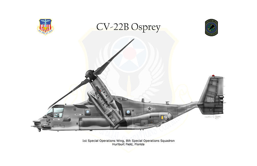 Bell Boeing CV-22B Osprey #2 Digital Art by Arthur Eggers