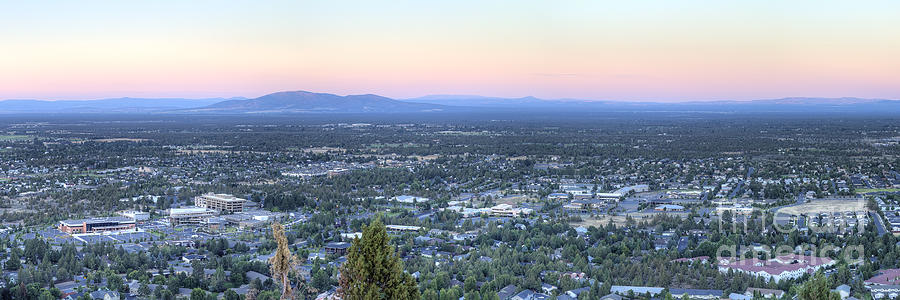 Bend from Pilot Butte in Evening Photograph by Twenty Two North ...