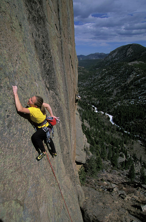 Beth Rodden Free Climbing In Rocky #2 Photograph by Corey Rich - Fine ...