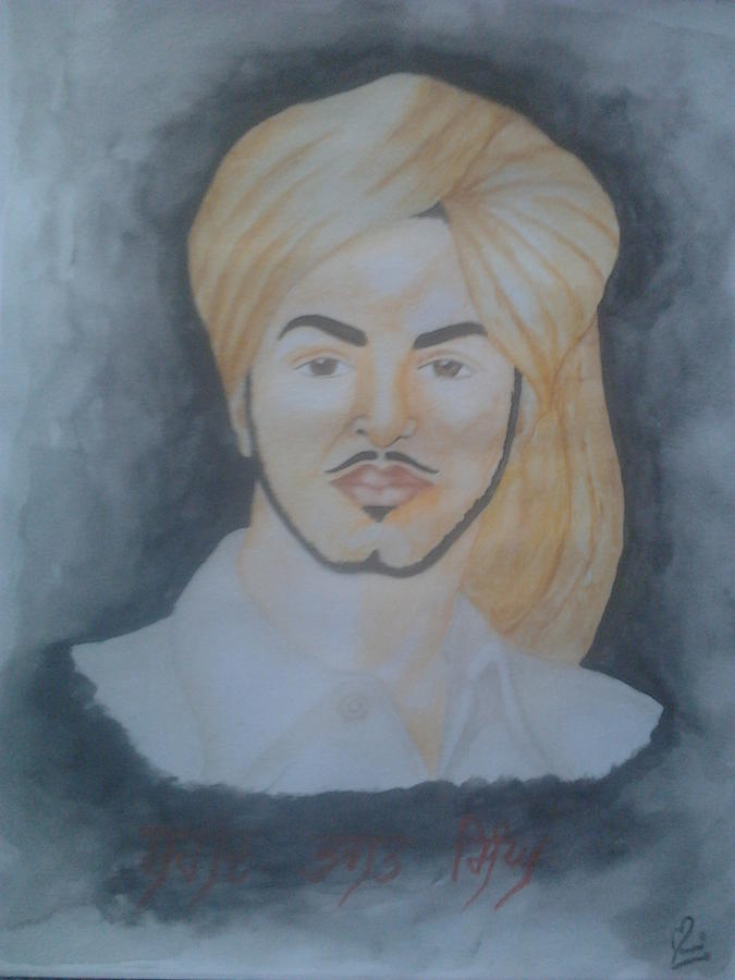Download Shaheed Bhagat Singh Sketch Wallpaper | Wallpapers.com