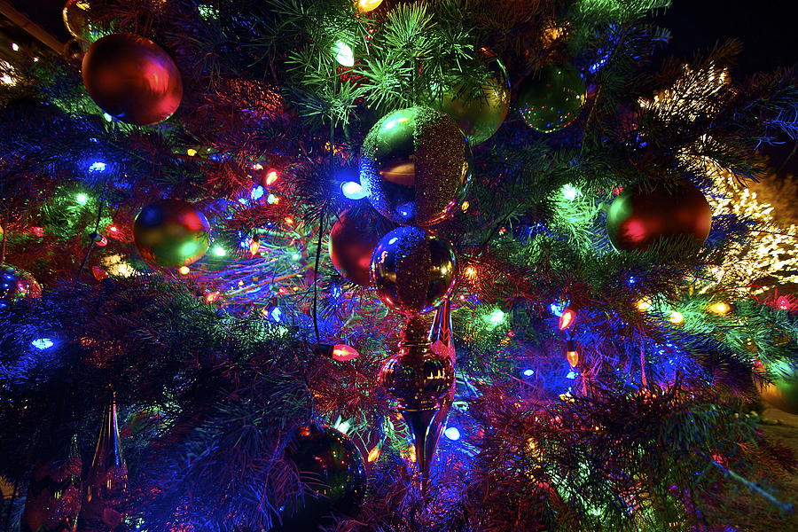 Big Bang of Christmas Ornaments #2 Photograph by John Babis