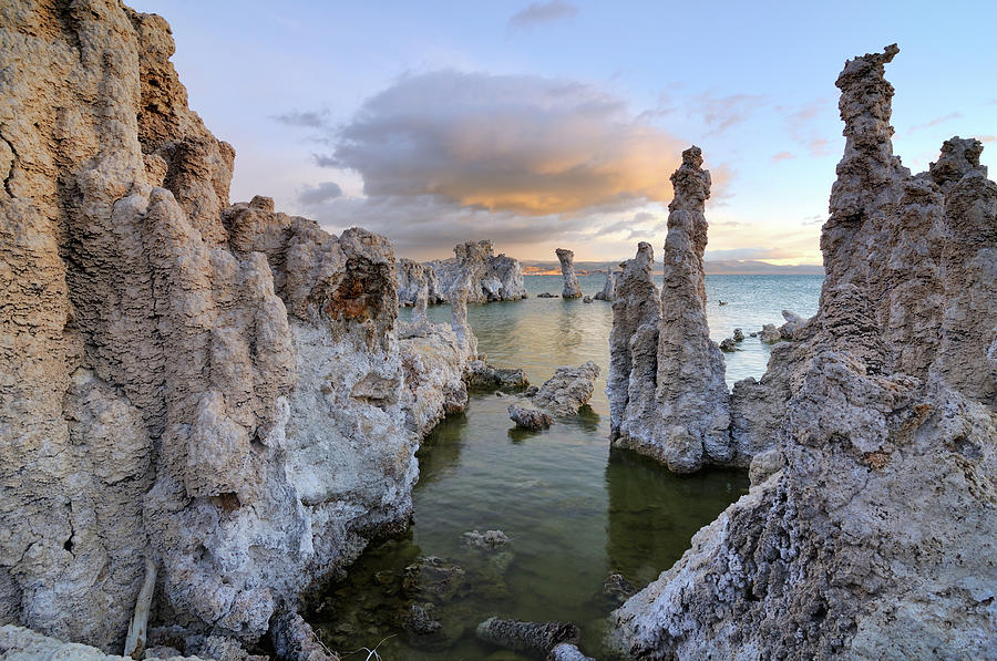 Big Cloud Above Tufas On Mono Lake Photograph by Rezus Big Cloud Above Tufas On Mono Lake Photograph by Rezus