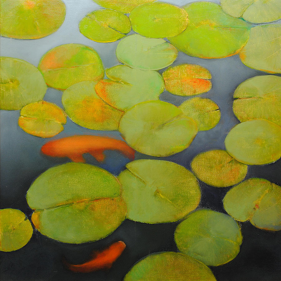 Big Koi SOLD Painting by Cap Pannell