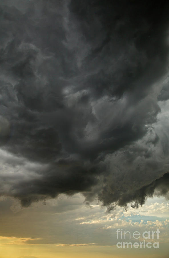 Billowing Clouds At Sunset North Dakota Photograph by Yva Momatiuk John Eastcott