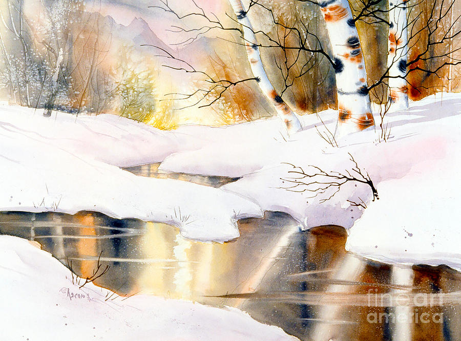 Birch Medley Painting by Teresa Ascone