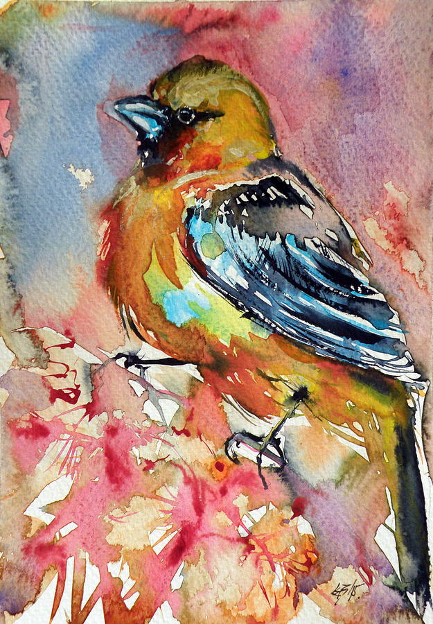 Bird #1 Painting by Kovacs Anna Brigitta