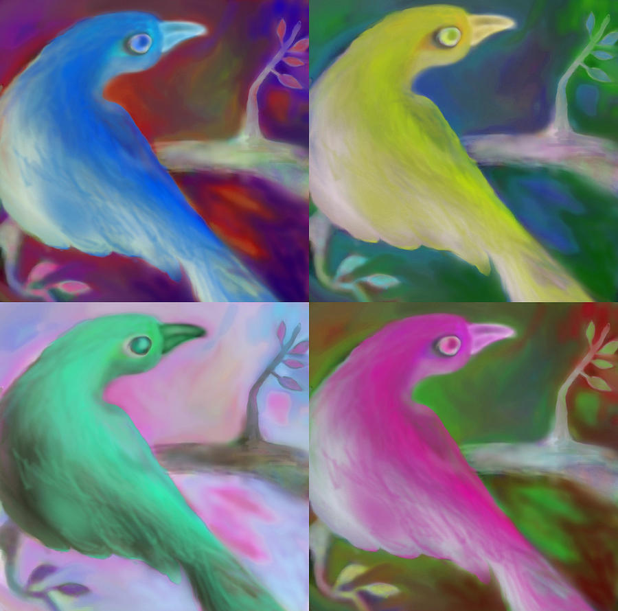 Bird Painting - Bird #2 by Moshfegh Rakhsha