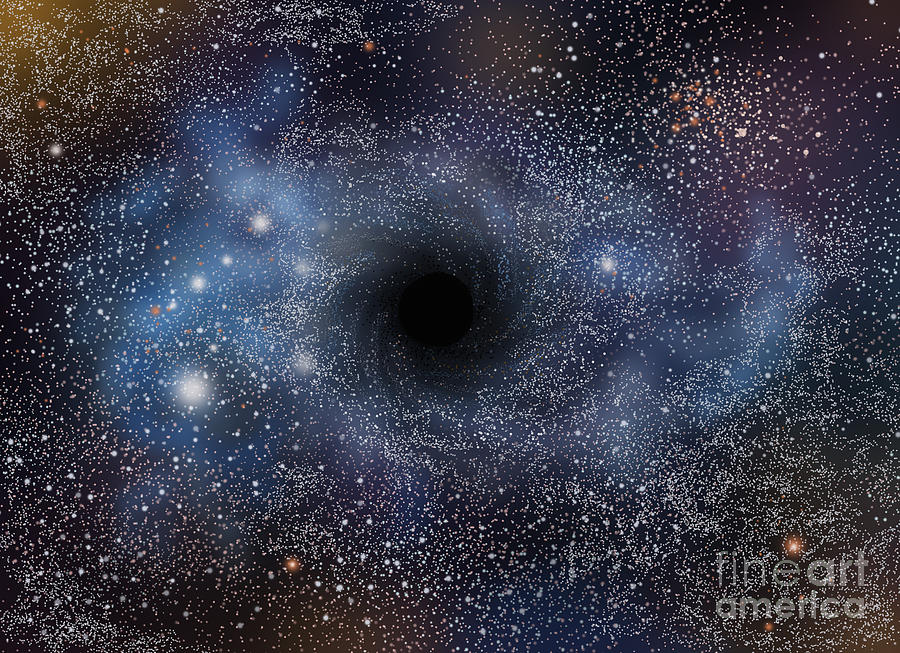 Black Hole, Illustration #3 Photograph by Gwen Shockey