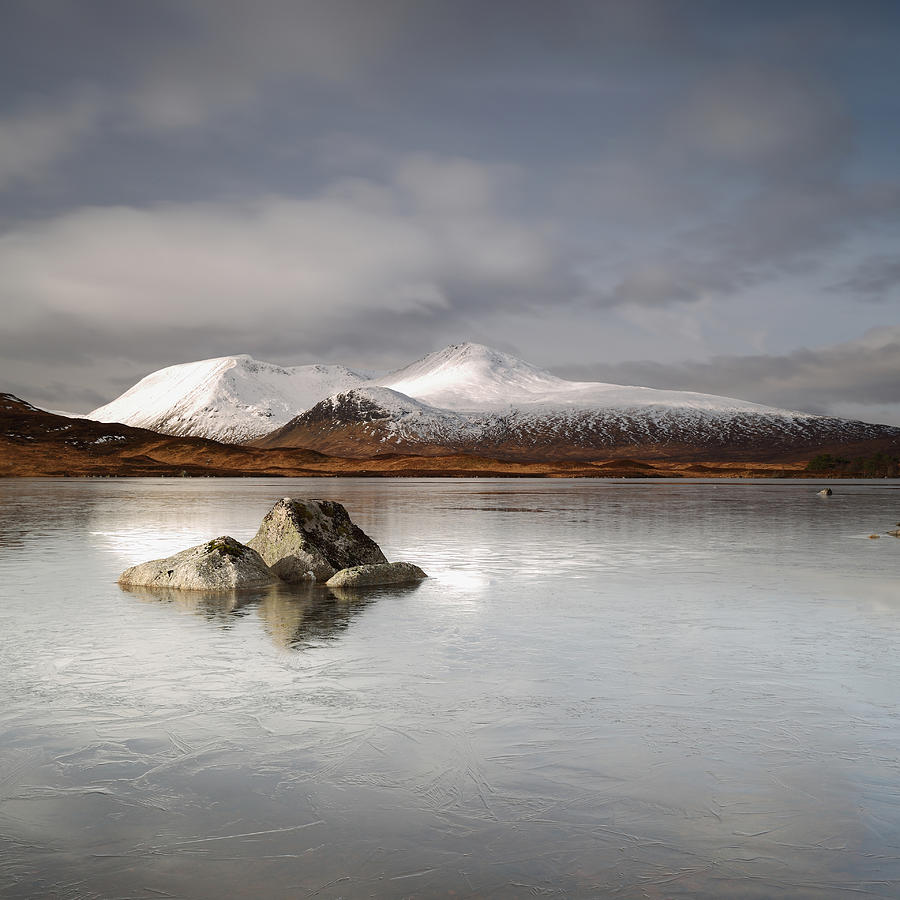 Mountain Photograph - Black Mount and Lochan na h-Achlaise #2 by Maria Gaellman