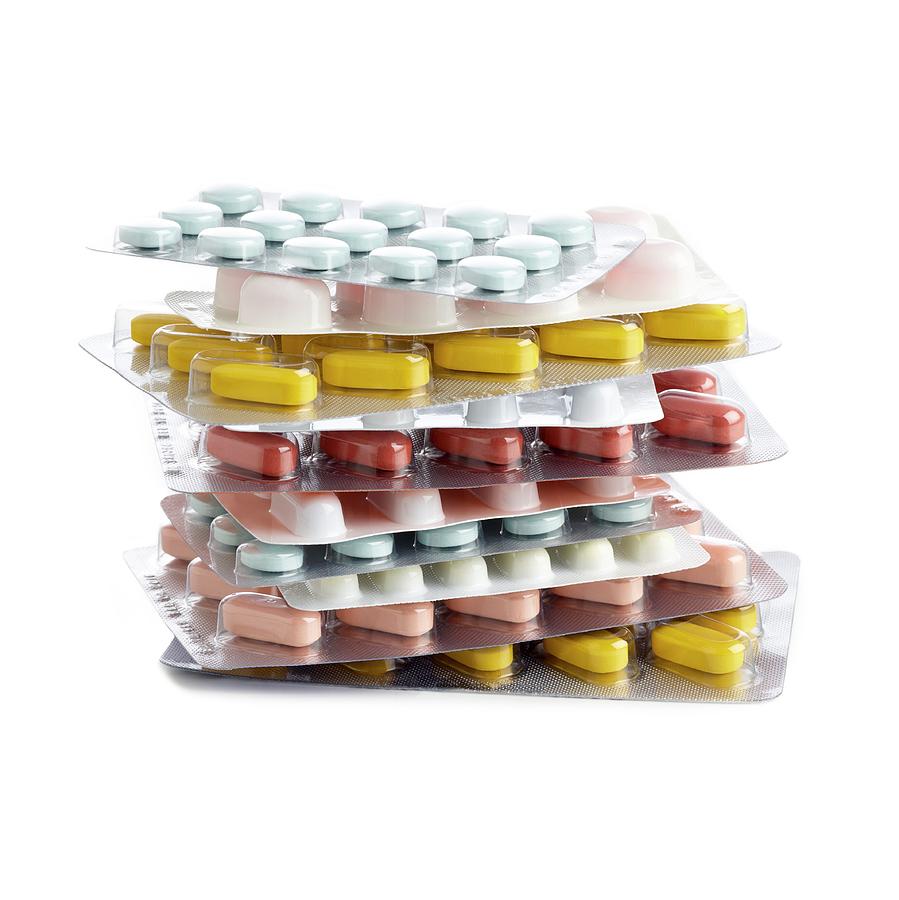 Blister Packs Of Pills #2 Photograph by Science Photo Library