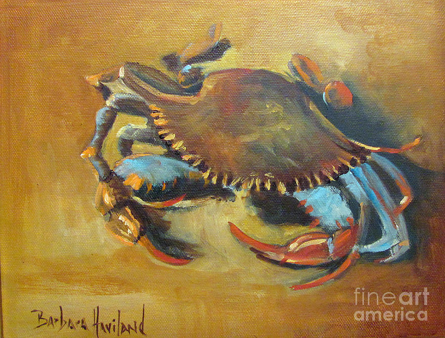 Blue Crab  #2 Painting by Barbara Haviland