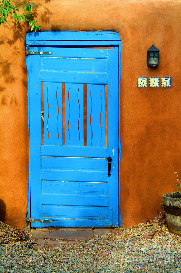 Blue Door in Santa Fe Photograph by Charlene Mitchell